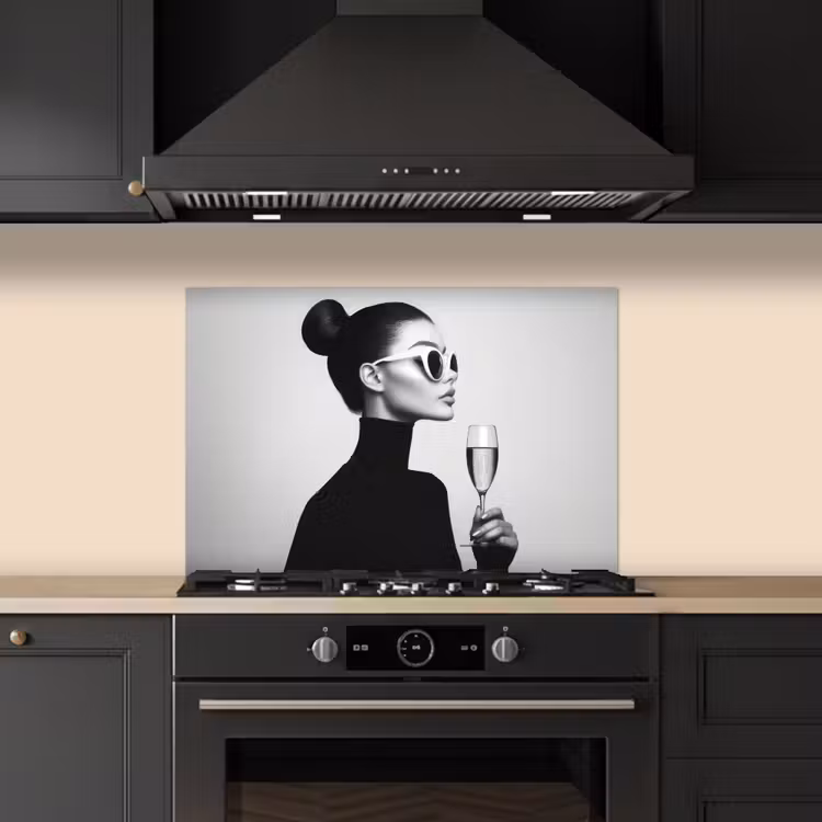 Salpicaderos de cocina - Mujer - Champán - Moderno — 5