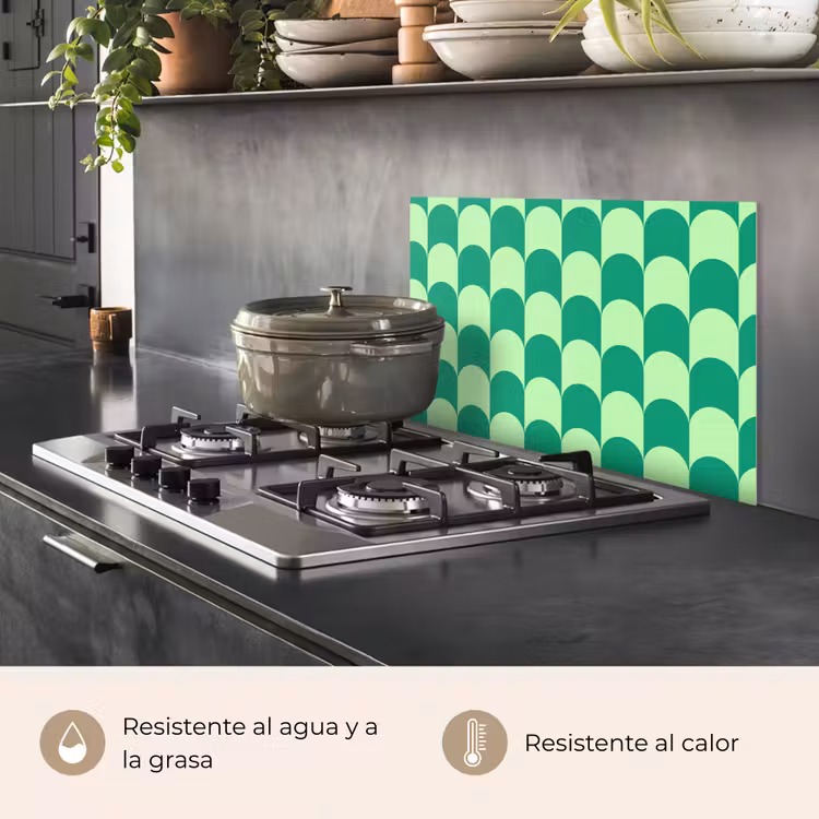 Salpicaderos de cocina - Arcos - Verde - Apilados — 2