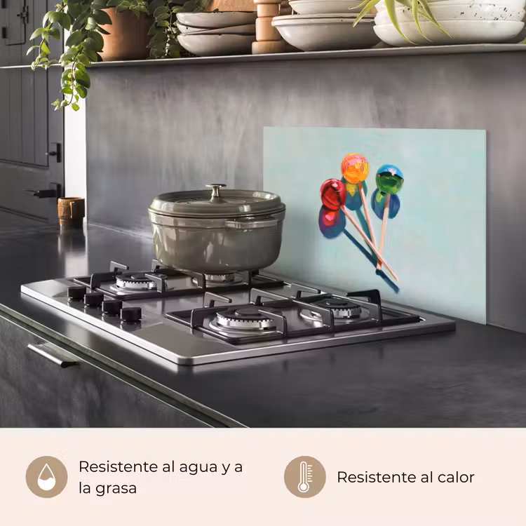 Salpicaderos de cocina - Lollipops - Sombra - Tres - Azul — 2