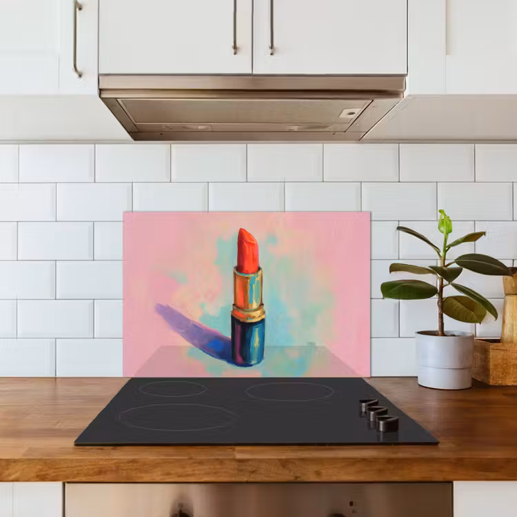Salpicaderos de cocina - Barra de labios - Rojo - Pinceladas — 3