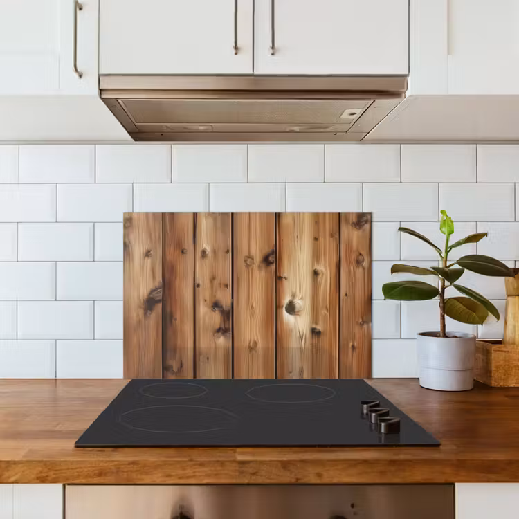 Salpicaderos de cocina - Madera - Estantes - Marrón — 3