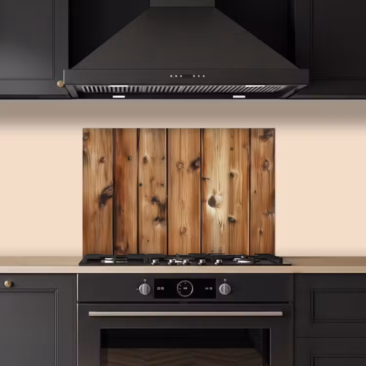 Salpicaderos de cocina - Madera - Estantes - Marrón — 5