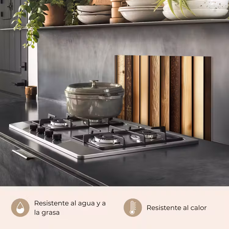 Salpicaderos de cocina - Madera - Estantes - Natural — 2