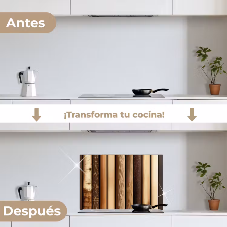 Salpicaderos de cocina - Madera - Estantes - Natural — 7