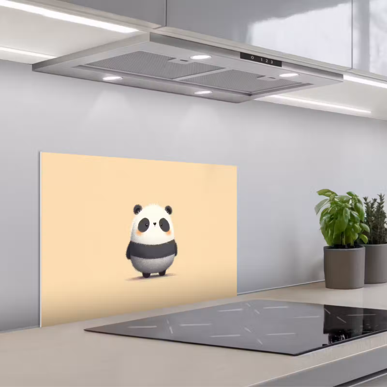 Salpicaderos de cocina - Panda - Beige - Minimalista — 1