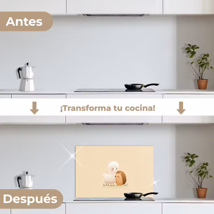 Salpicaderos de cocina - Alpaca - Erizo - Marrón - Peluche — 7