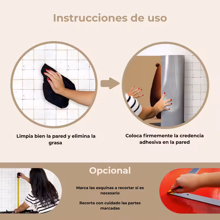 Salpicaderos de cocina - Oso - Minimalista - Marrón — 6
