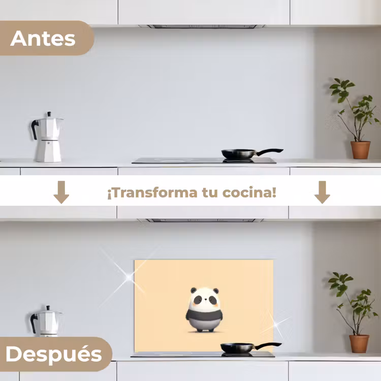 Salpicaderos de cocina - Panda - Beige - Minimalista — 7