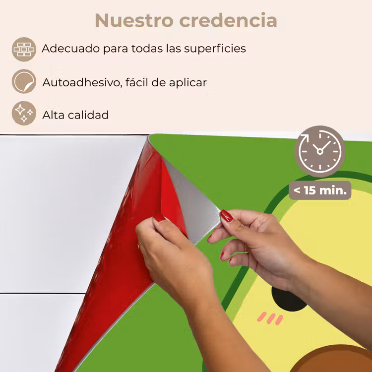 Salpicaderos de cocina - Aguacate - Verde - Juguetón — 4