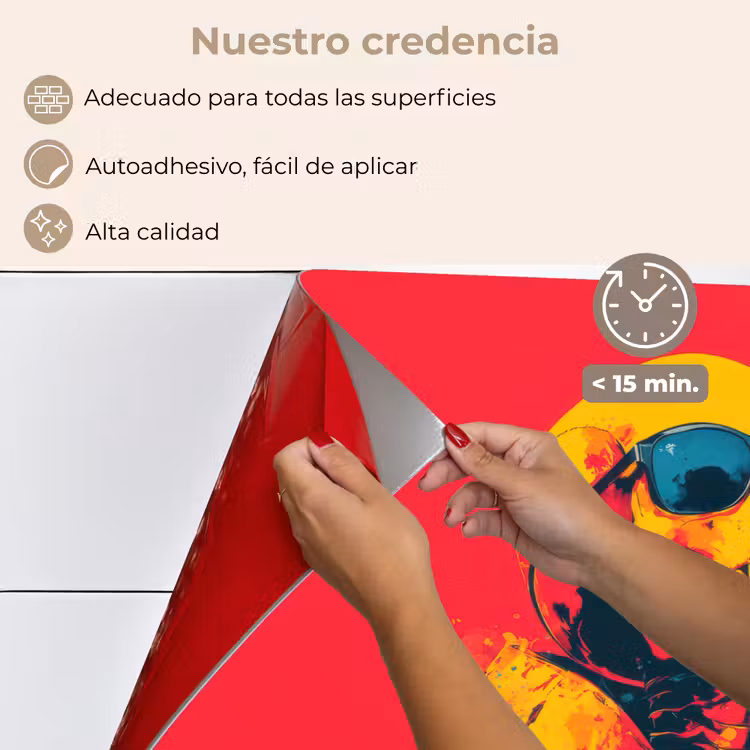 Salpicaderos de cocina - Gafas de sol - Calavera - Chaqueta - Rojo — 4