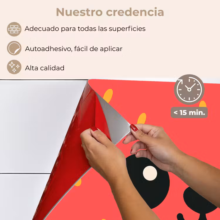 Salpicaderos de cocina - Gato - Fresa - Dibujos animados — 4