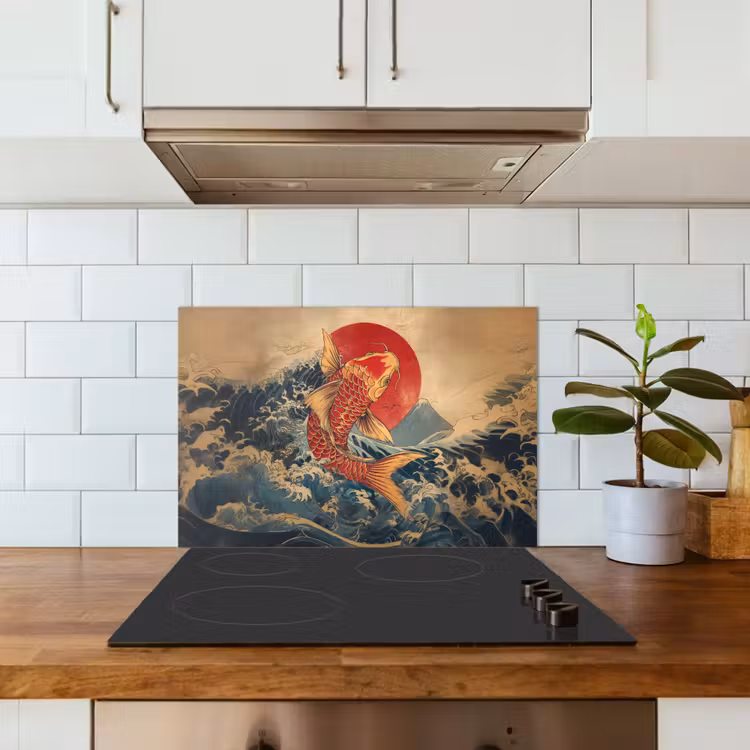 Salpicaderos de cocina - Koi - Mar - Olas - Sol — 3