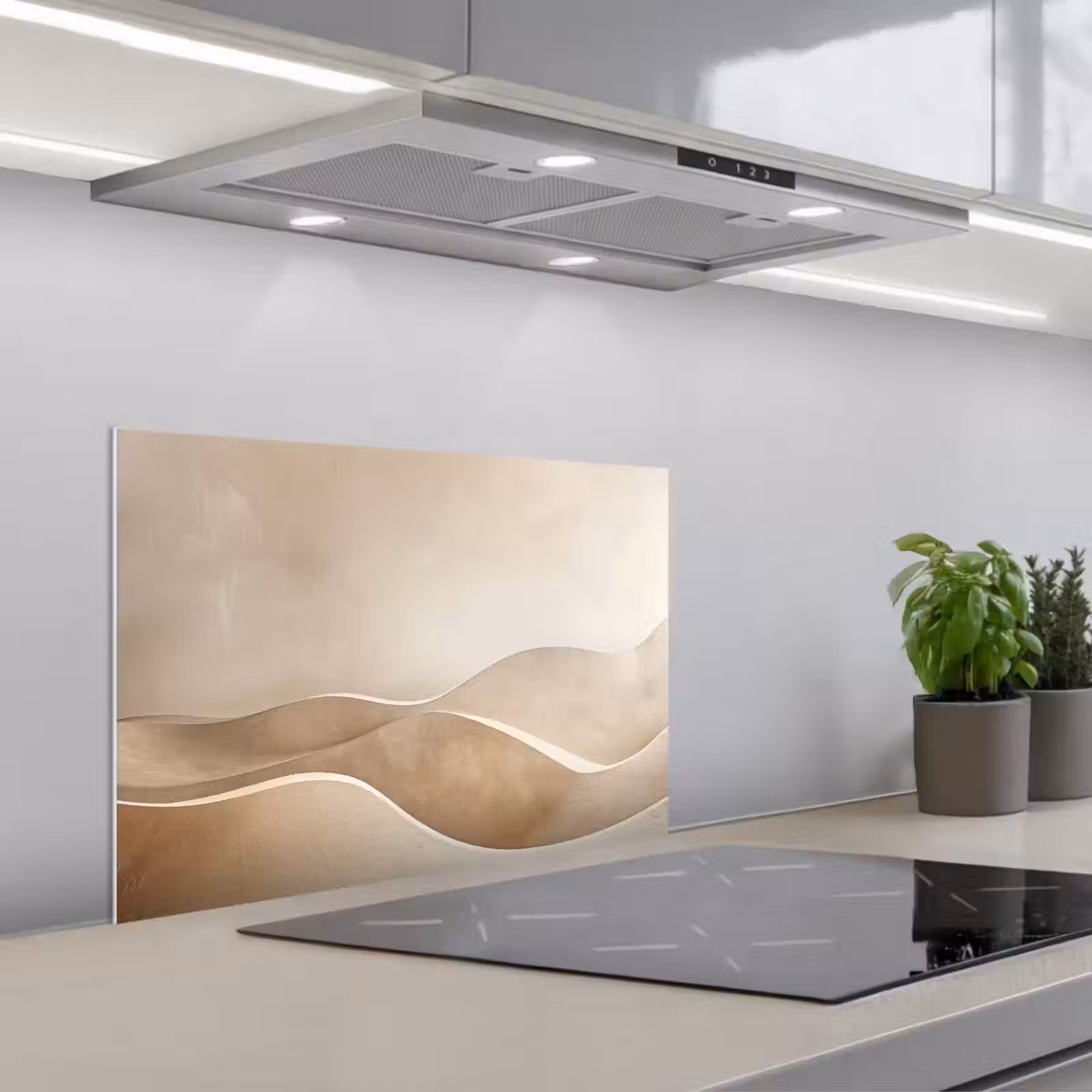 Salpicaderos de cocina - Beige - Colinas - Patrón — 1