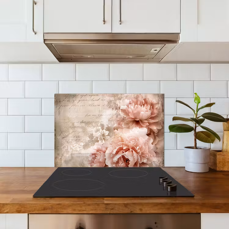Salpicaderos de cocina - Flores - Rosas - Libro - Arte — 3