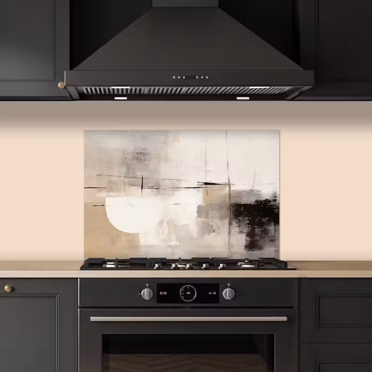 Salpicaderos de cocina - Abstracto - Arte - Gris — 5