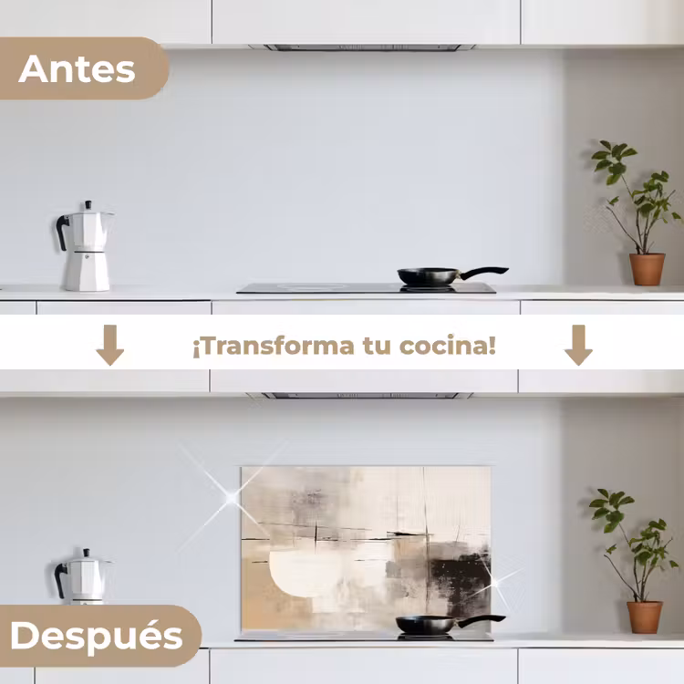Salpicaderos de cocina - Abstracto - Arte - Gris — 7