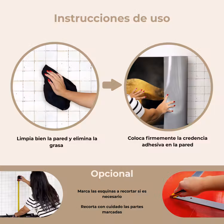 Salpicaderos de cocina - Negro - Oro - Ondas - Sombra — 6