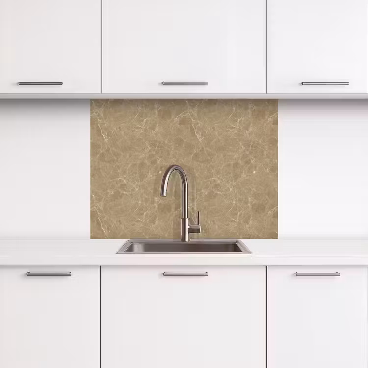 Revestimiento cocina - Beige - Mármol - Vetas blancas — 3