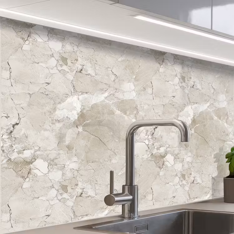 Revestimiento cocina - Mármol - Gris - Vetas — 1