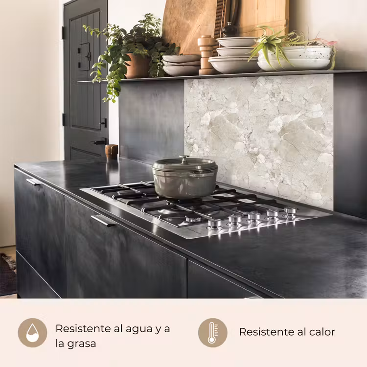 Revestimiento cocina - Mármol - Gris - Vetas — 4