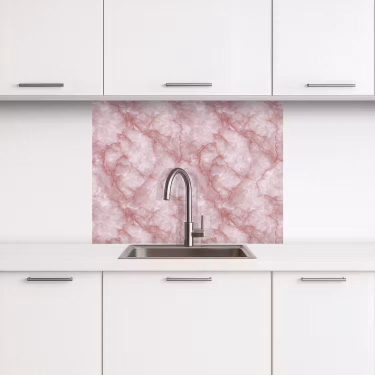 Revestimiento cocina - Rosa - Mármol de cuarzo - Vetas — 3