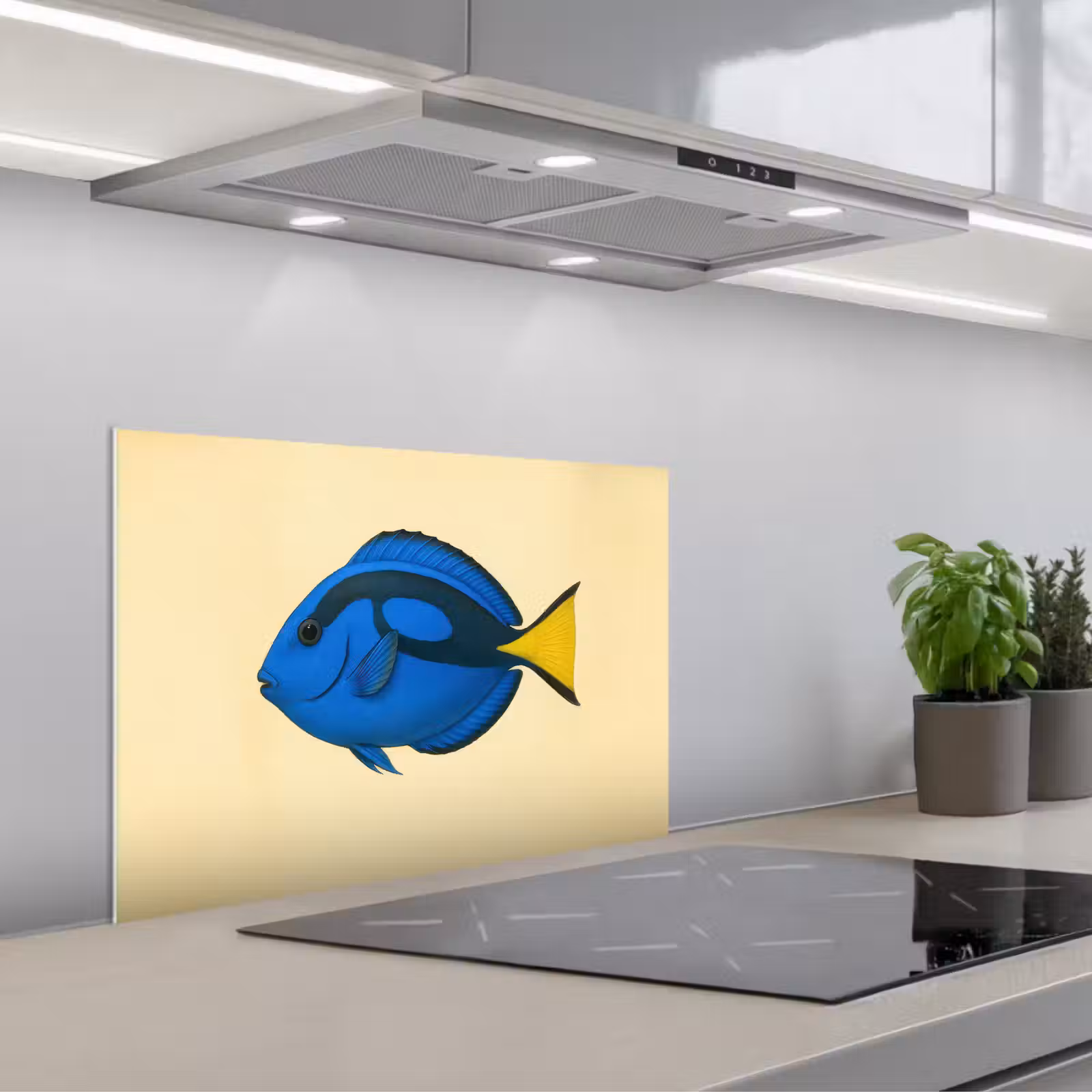 Salpicaderos de cocina - Azul - Dory - Pez - Aleta caudal — 1