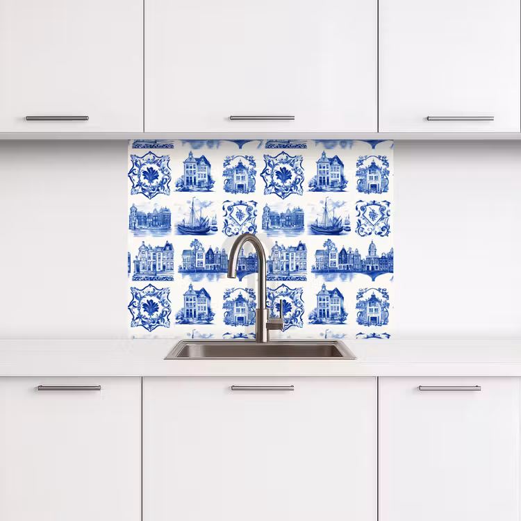 Revestimiento cocina - Casas - Barcos - Azul — 3