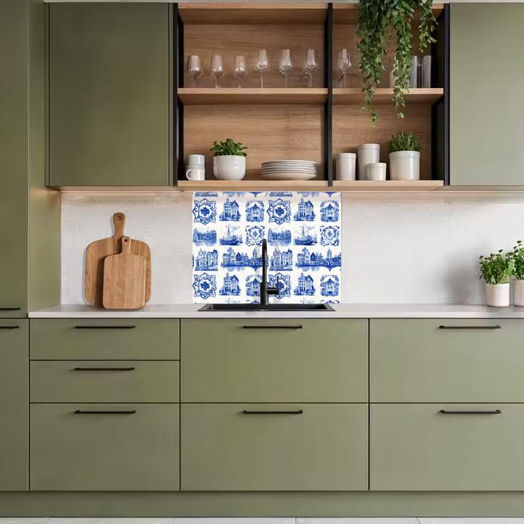 Revestimiento cocina - Casas - Barcos - Azul — 7