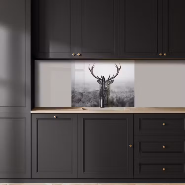 Revestimiento cocina - Ciervo - Niebla - Negro - Blanco — 5