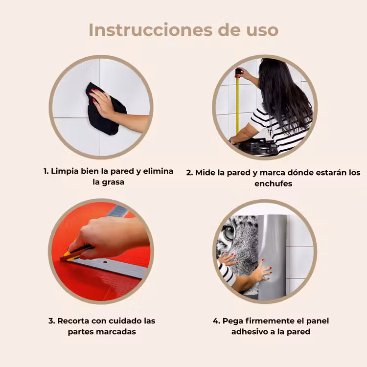 Revestimiento cocina - Leopardo - Negro - Blanco - Ojo — 8