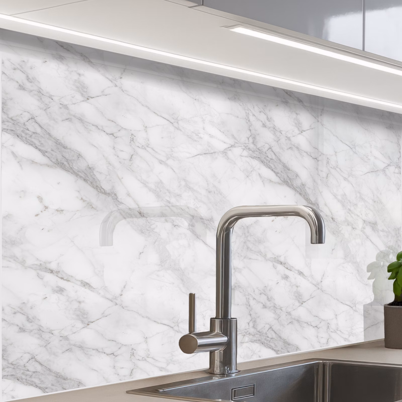 Revestimiento cocina - Classic - Mármol - Gris — 1