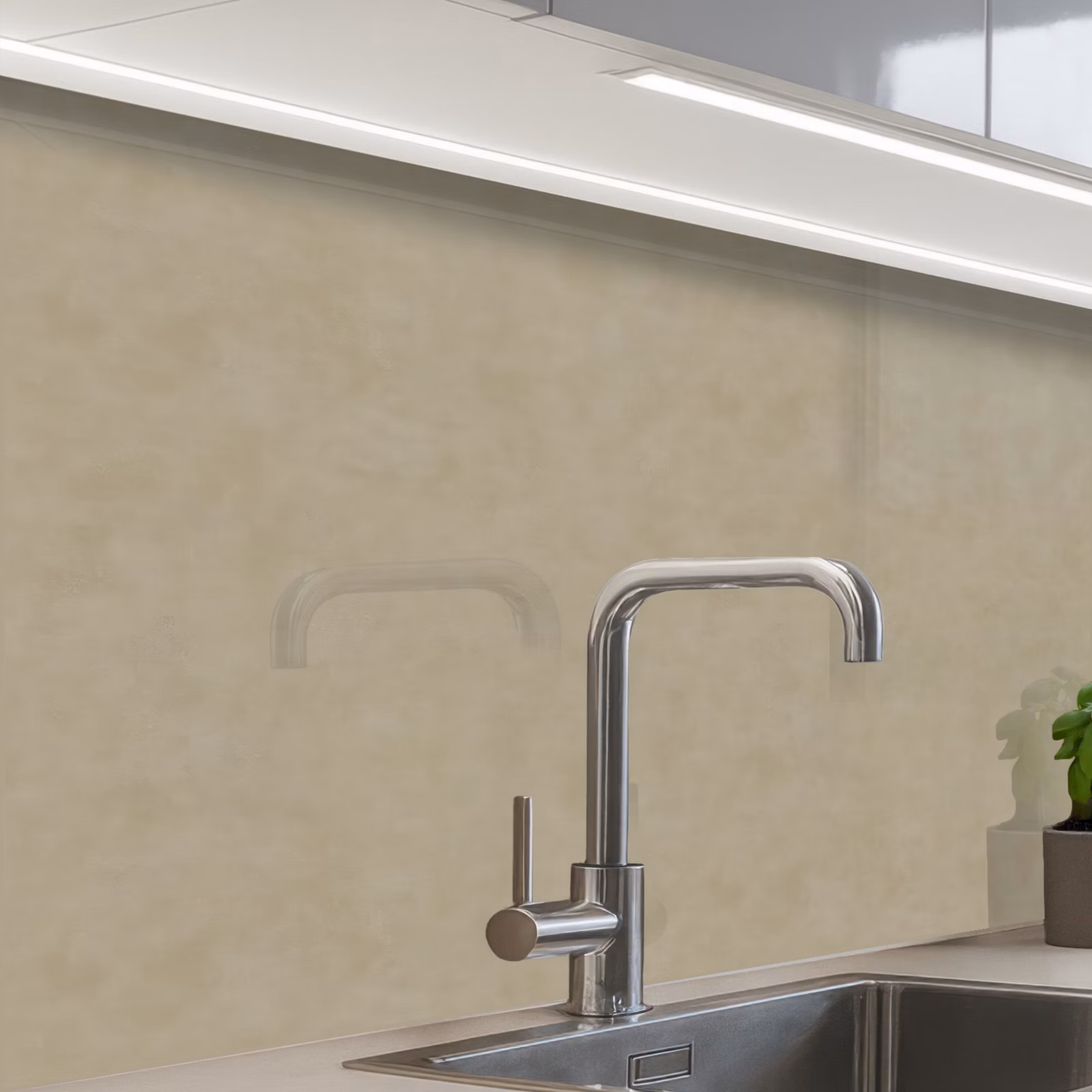 Revestimiento cocina - Color topo - Textura nublada - Natural — 1