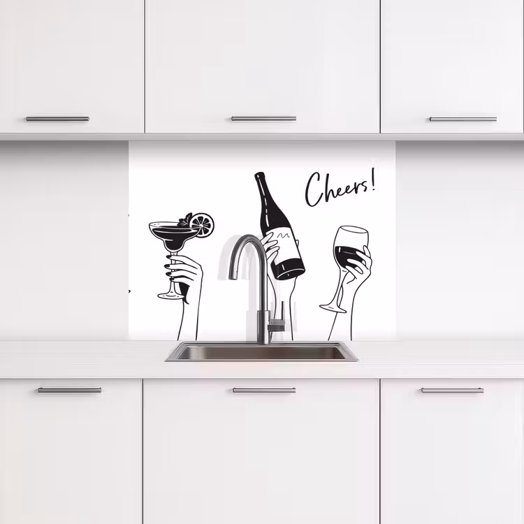 Revestimiento cocina - Beber - Negro - Blanco — 3
