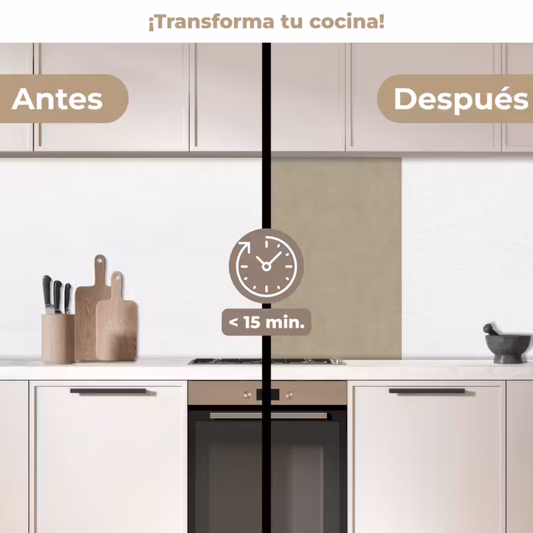 Revestimiento cocina - Color topo - Textura nublada - Natural — 2