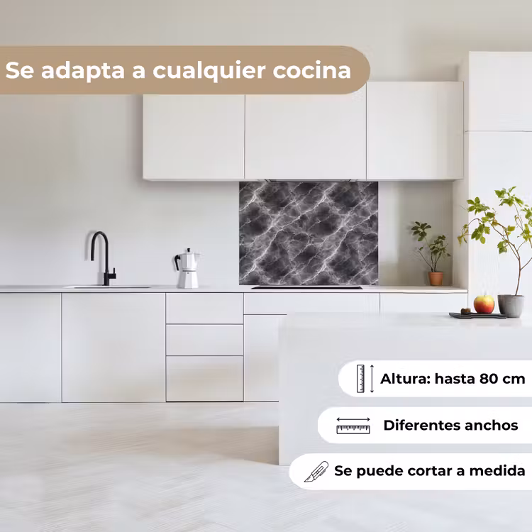 Revestimiento cocina - Gris oscuro - Rayo - Mármol — 6