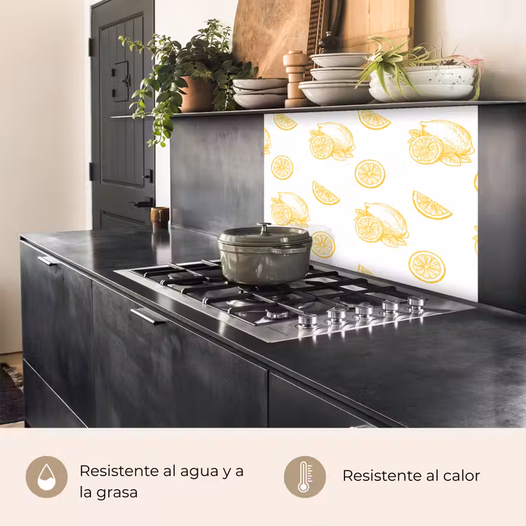 Revestimiento cocina - Limón - Patrón - Amarillo — 4