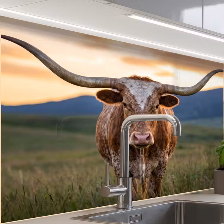 Revestimiento cocina - Longhorn - Paisaje - Puesta de sol — 1