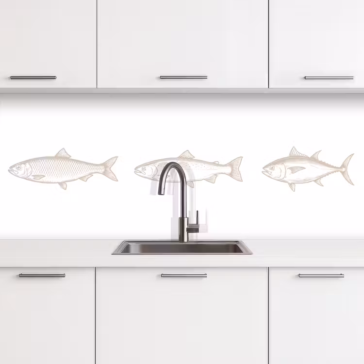 Revestimiento cocina - Piscis - Blanco - Beige — 4