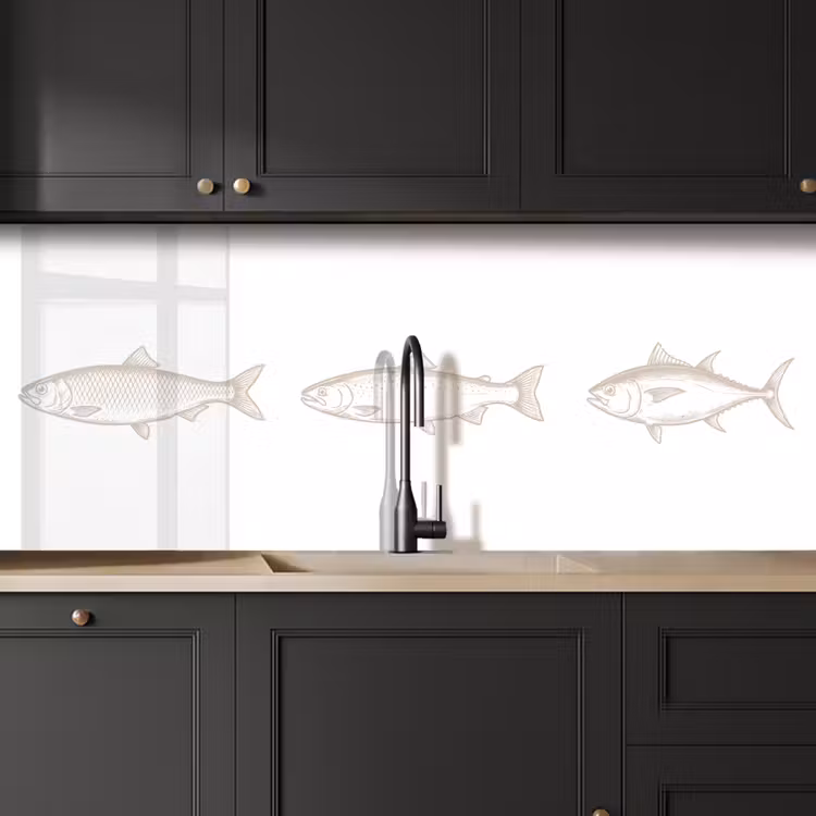 Revestimiento cocina - Piscis - Blanco - Beige — 6