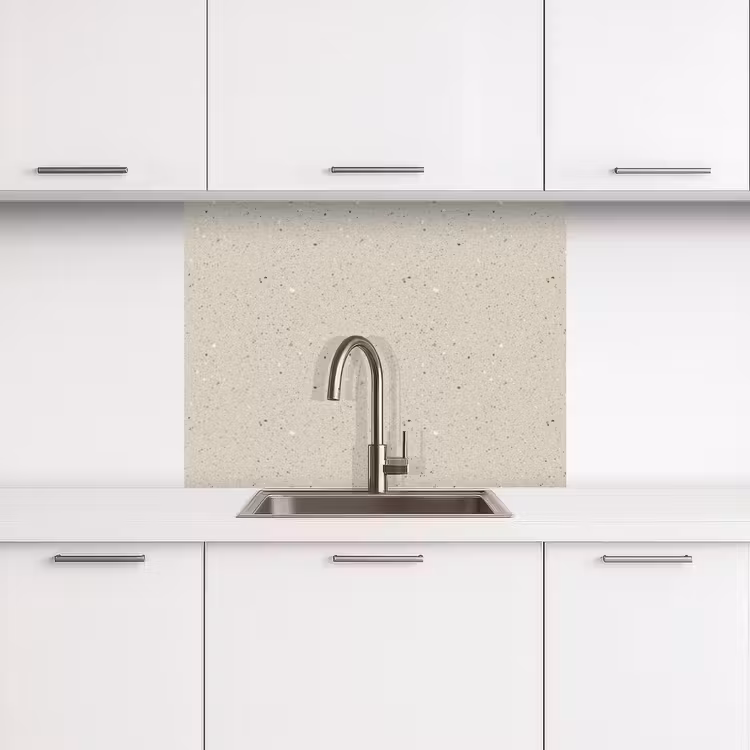 Revestimiento cocina - Beige claro - Terrazo - Gris — 3
