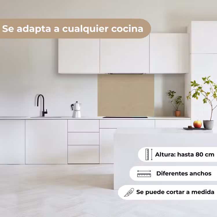 Revestimiento cocina - Color arena - Textura granulada - Hormigón — 6