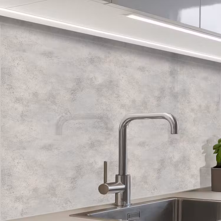 Revestimiento cocina - Gris - Hormigón - Industrial — 1