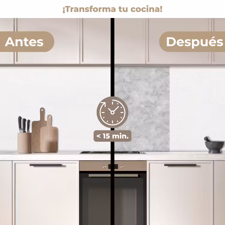 Revestimiento cocina - Gris - Mármol - Mate — 2