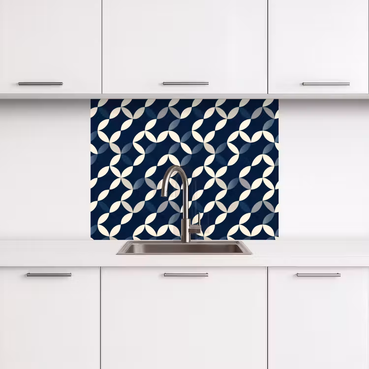 Revestimiento cocina - Abstracto - Motivo - Azul — 3