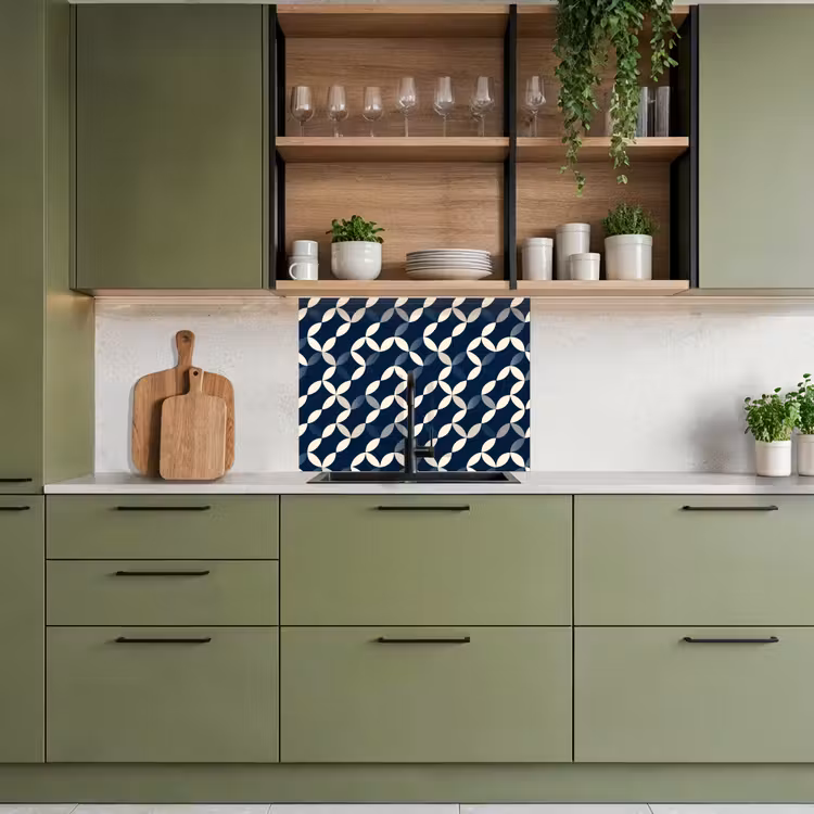 Revestimiento cocina - Abstracto - Motivo - Azul — 7