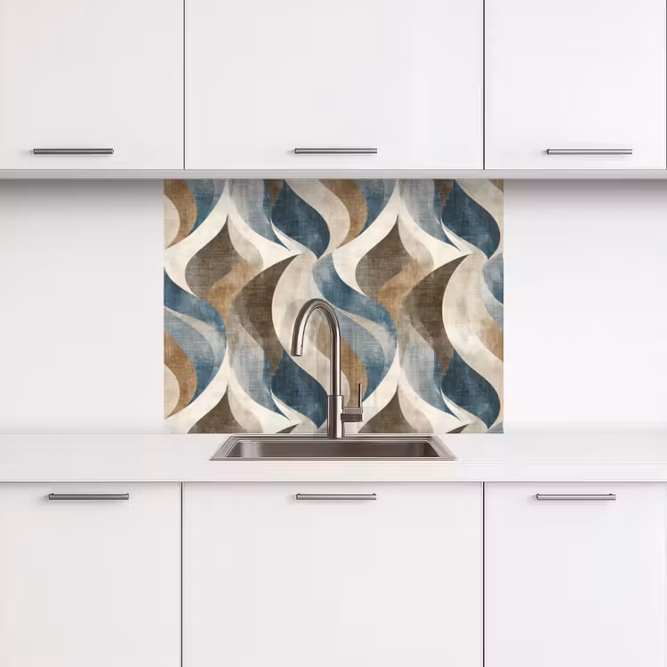 Revestimiento cocina - Abstracto - Olas - Colorido — 3