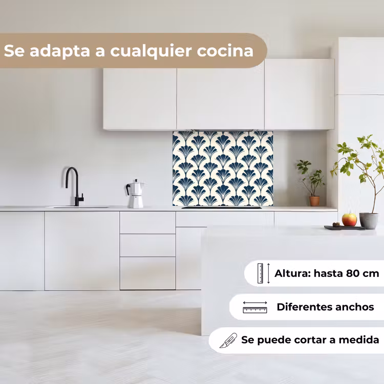Revestimiento cocina - Clásico - Motivo - Azul — 6