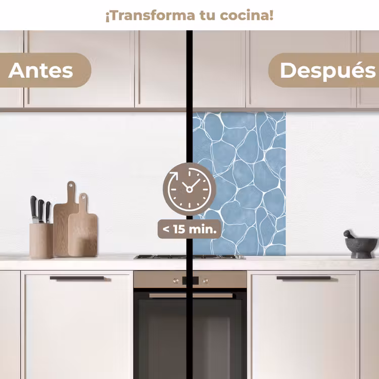 Revestimiento cocina - Ecológico - Estampado - Azul — 2