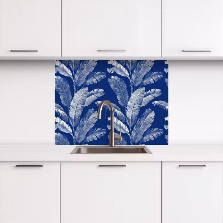 Revestimiento cocina - Hoja - Palma - Azul — 3