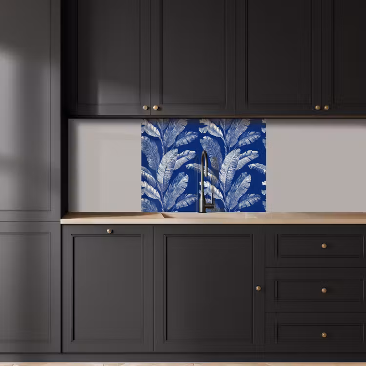 Revestimiento cocina - Hoja - Palma - Azul — 5
